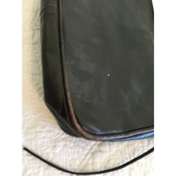 American West Dark Brown Tooled Leather Western Shoulder bag / Purse - Picture 8 of 9